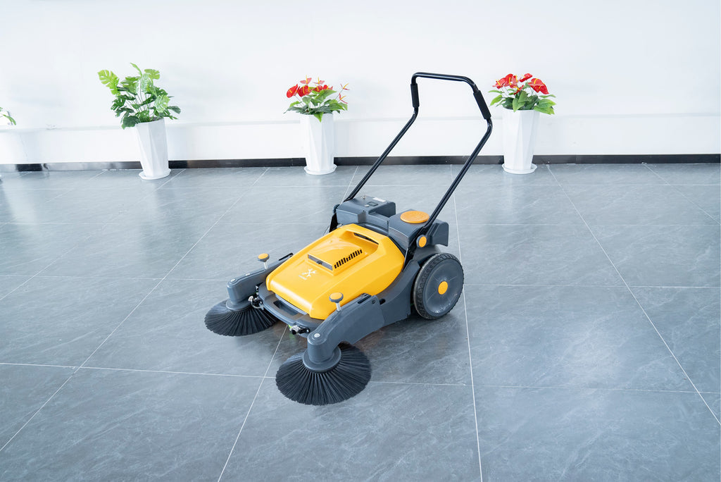 HS90 Environmental Hand Push Sweeper | No Battery, No Gas