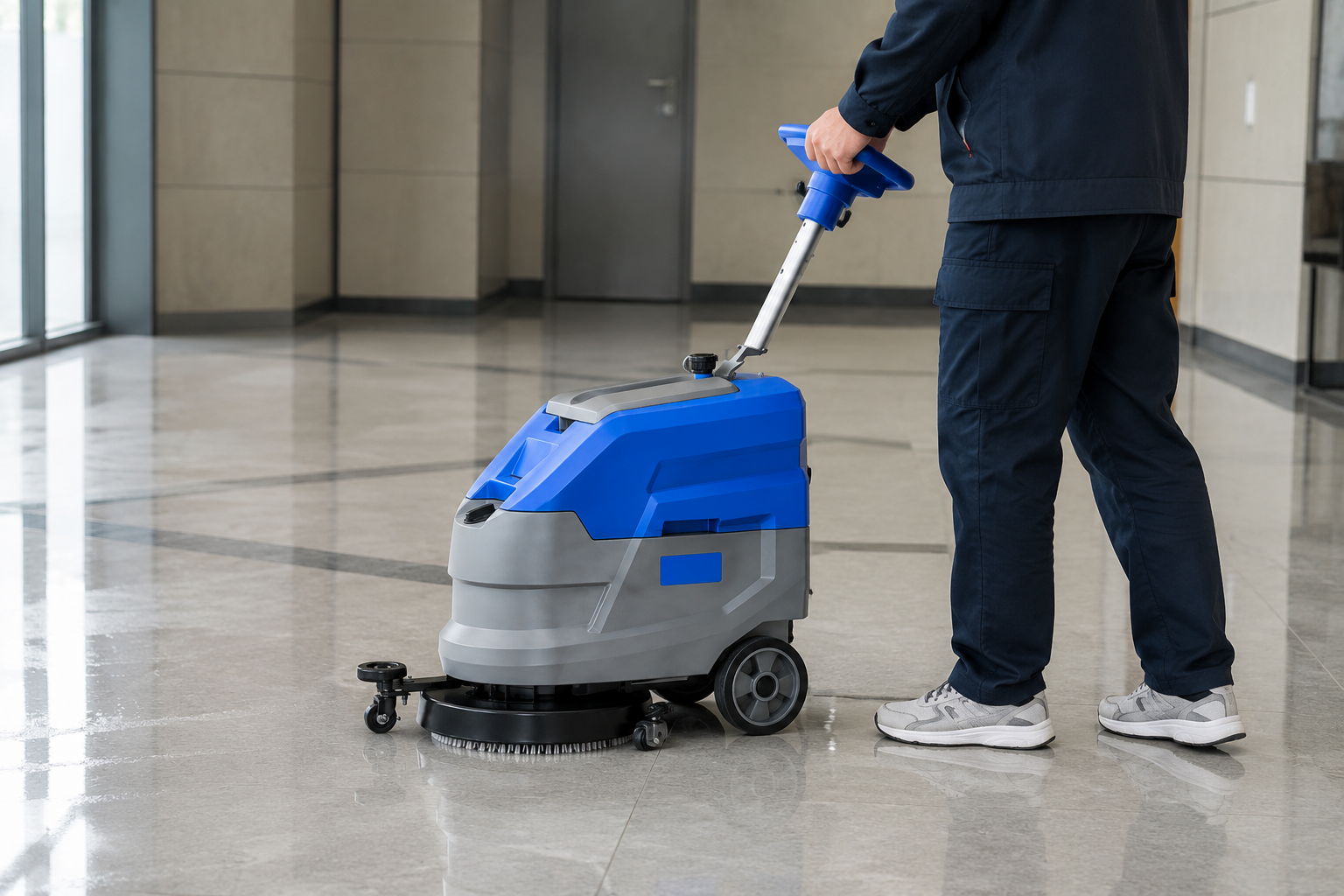 HX45 Walk Behind Floor Scrubber | 380mm Battery Powered